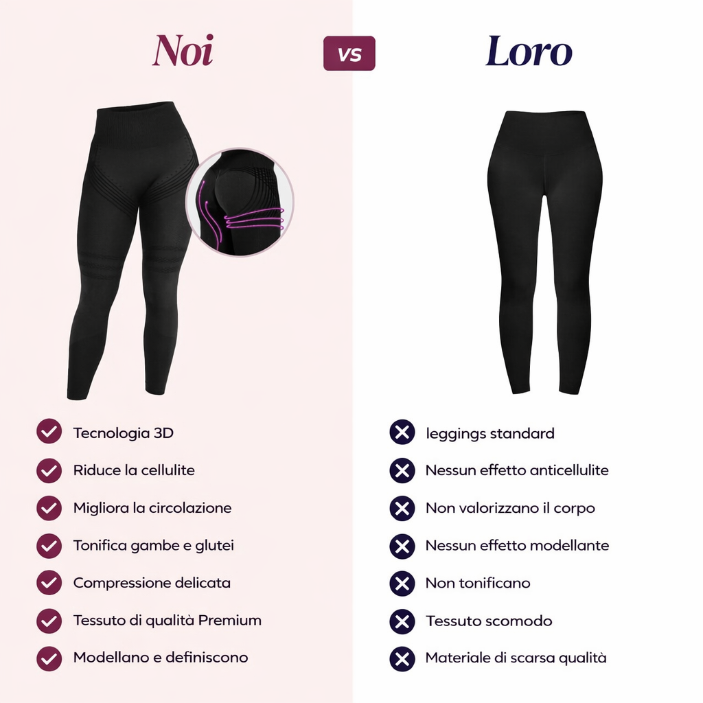 Leggins 3D™️ - Riduce la cellulite e tonifica le gambe